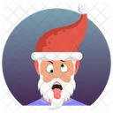 Weihnachtsmann Weihnachten Emoji Icon