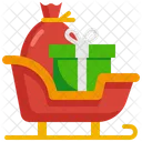 Weihnachtsmann-Schlitten  Symbol