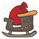 Weihnachtsmann Schlitten  Symbol