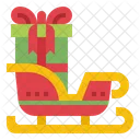 Weihnachtsmann-Schlitten  Symbol