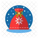 Weihnachtsmann Tasche Symbol