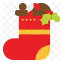 Weihnachten Socke Dekoration Symbol