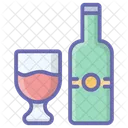 Wein Bierflasche Alkohol Symbol