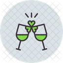 Wein Feiern Party Symbol