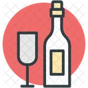 Wein Bier Flasche Symbol