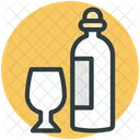 Wein Bier Flasche Symbol