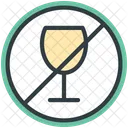 Wein Prohibition Signal Icon