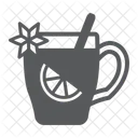 Gluhwein Wein Glas Symbol
