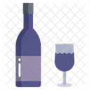 Wein Champagner Getrank Symbol