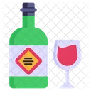 Bier Rotwein Weinglas Icon