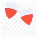 Wein Trinken Party Symbol