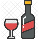 Wein Bier Flasche Symbol