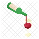 Wein einschenken  Symbol