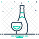 Wein trinken  Symbol