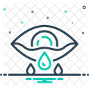 Weinen Augapfel Trauer Symbol