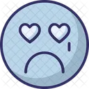 Weinend Weinend Verblufftes Emoticon Symbol