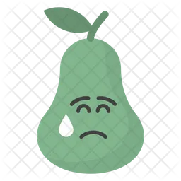 Weinendes Birnengesicht Emoji Symbol