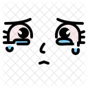 Weinendes Gesicht  Symbol