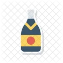 Wein Flasche Champagner Symbol