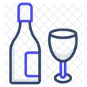Flasche Weinflasche Champagner Symbol