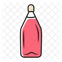 Schloss Rose Flasche Symbol