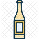 Weinflasche Champagnerflasche Alkohol Symbol