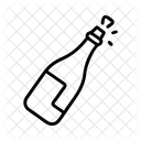 Wein Flasche Feier Symbol
