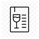 Weinkarte Getrankekarte Barkarte Symbol