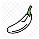 Weiße Aubergine  Icon