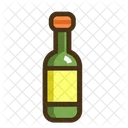 Weiße Flasche  Symbol