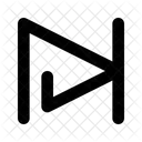 Weiter Pfeil Vorwarts Symbol