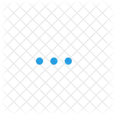Weiter Auslassungspunkte Menu Symbol