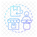 Weiterverkauf Ruckwartslogistik Logistik Icon