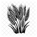 Weizenfeld Getreide Ernte Symbol