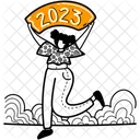 Welcome 2023 With New Hope And Determination This Season Celebrate New Year With These Beautiful Icons And Illustrations Icon
