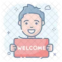 Welcome Greeting Salutation Icon