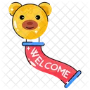 Welcome Decoration Text Icon