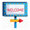 Welcome Board Welcome Sign Entrance Board Icon