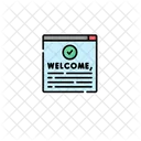Welcome note  Icon