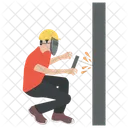 Welder Lit Operator Tradesperson Icon