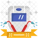M Welding Helmet Icon