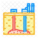 Well Geothermal Energy Icon