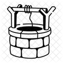 Water Well Borehole Ancient Icon