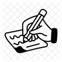 Well-designed sketchy icon of writing content  Icon