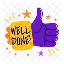 Well Done Appreciation Praise Icon