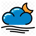 Wetter Welle Mond Symbol