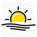 Wetter Welle Sonne Symbol