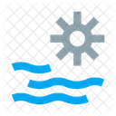 Meer Ozean Sonne Symbol