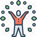 Wellness Yoga Health Icon