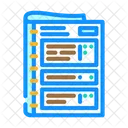 Wellness Tagebuch Notizbuch Symbol